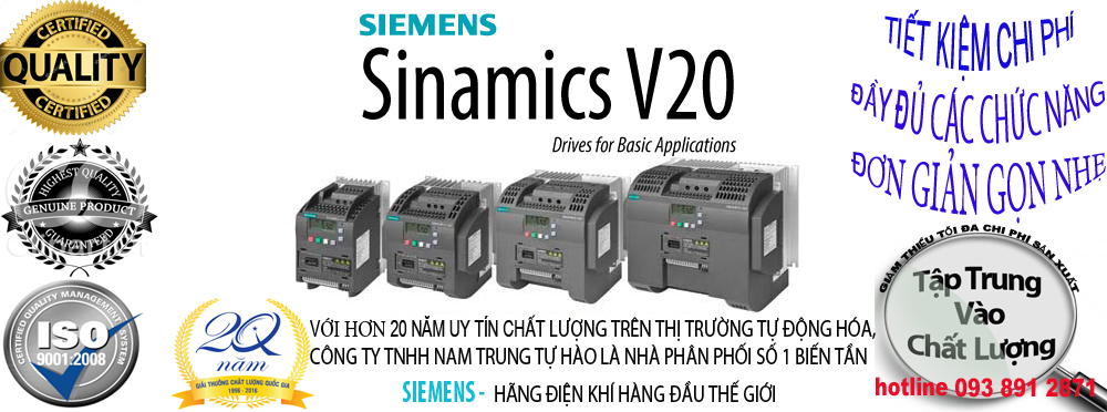 Biến tần Siemens - Sinamics V20
